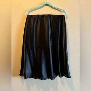 Calf length satin skirt!!!